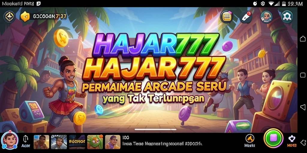 Tampilan gameplay seru dari HAJAR777 dalam genre Arcade.