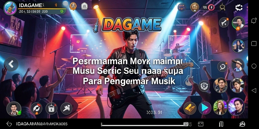 Tampilan gameplay seru dari IDAGAME menunjukkan keseruan bermain musik.