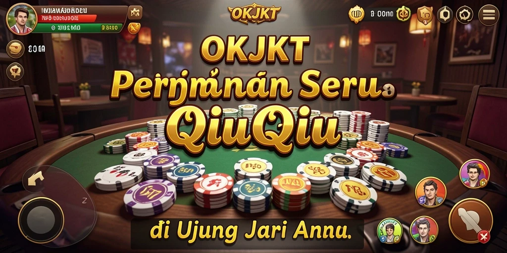 Screenshot OKJKT menampilkan gameplay QiuQiu yang dinamis.