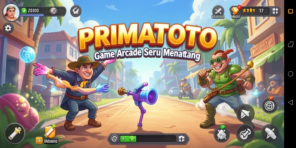 Screenshot gameplay PRIMATOTO yang seru dan penuh tantangan.