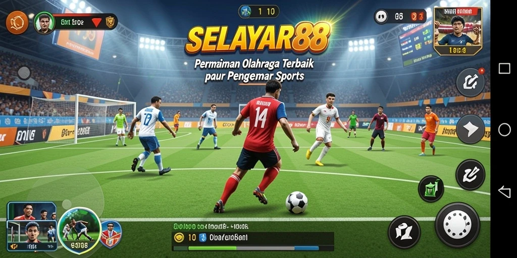 Tampilan gameplay aktif dalam SELAYAR88 yang menggambarkan keasyikan olahraga.