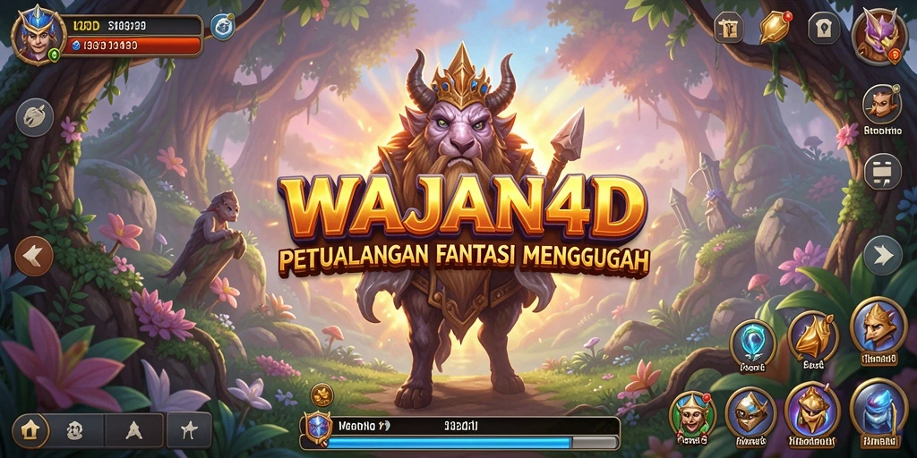 Tangkapan layar menampilkan pertarungan epik dalam WAJAN4D.